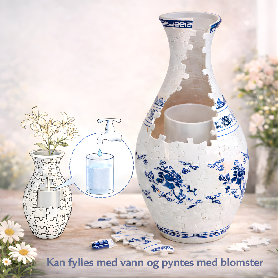 Lilleknips Bygg-Selv Vase: Kreativ familietid