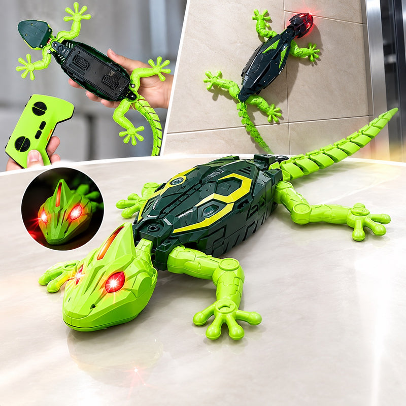 Lilleknips Fjernstyrt gekko som klatrer på veggen