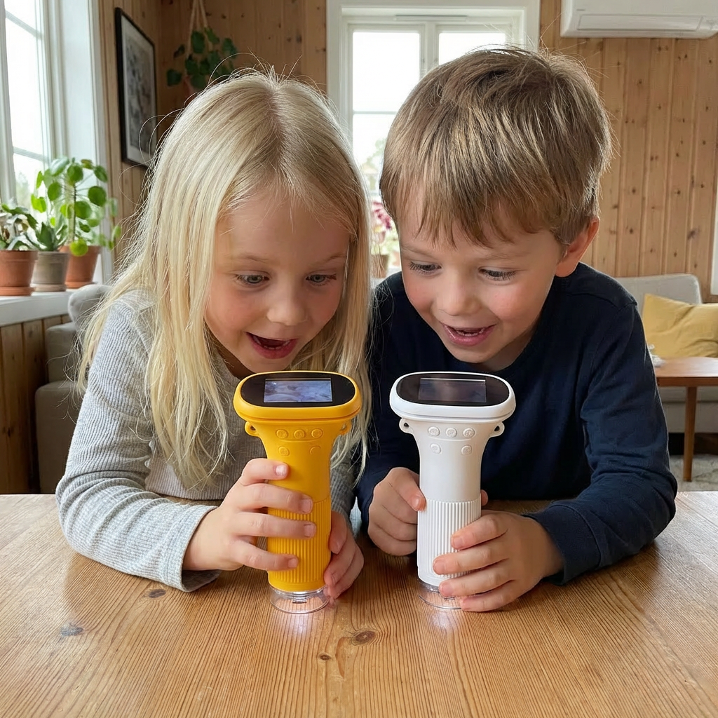 Lilleknips Oppdagermikroskop - Et digitalt mikroskop for nysgjerrige barn