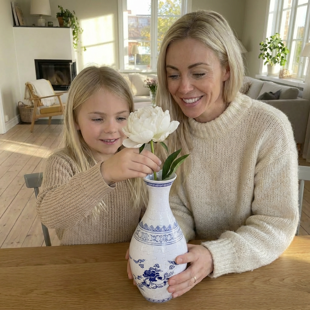 Lilleknips Bygg-Selv Vase: Kreativ familietid